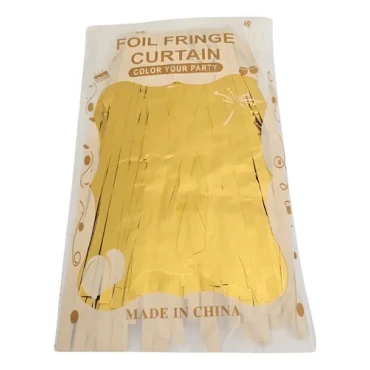 11457 - FOIL FRINGE CURTAIN DOURADO